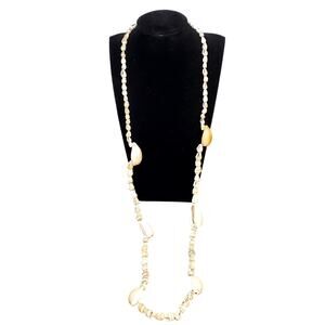 Hilo Hatties Necklace Small Shell Bead Strand 16" Vtg